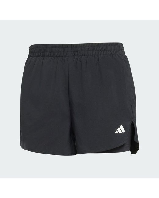 Adidas Blue Workout Essentials 2In1 Shorts