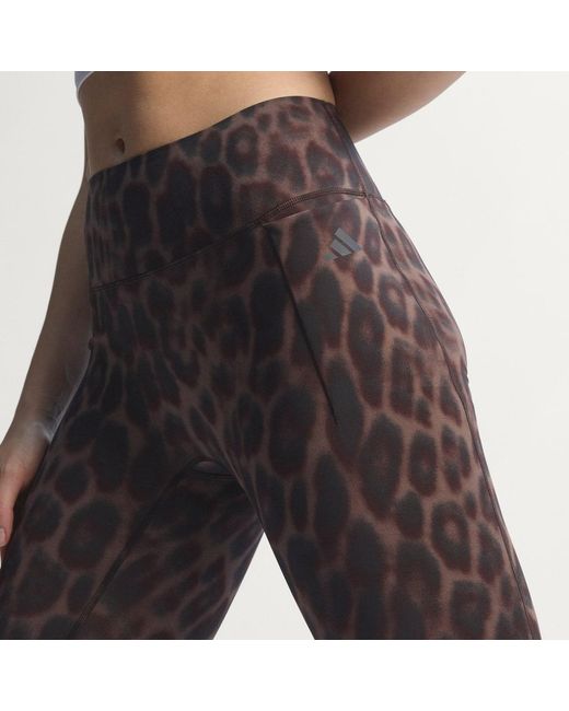 Adidas Multicolor Optimé Leopard 7/8 Leggings
