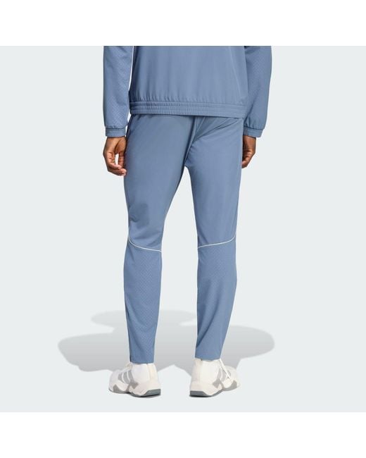 Adidas Blue Tech Apparel Slim Trackpant for men