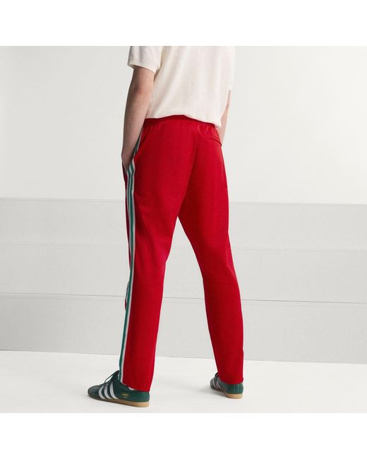 Adidas Red Wales 150 Years Anniversary Track Pants for men