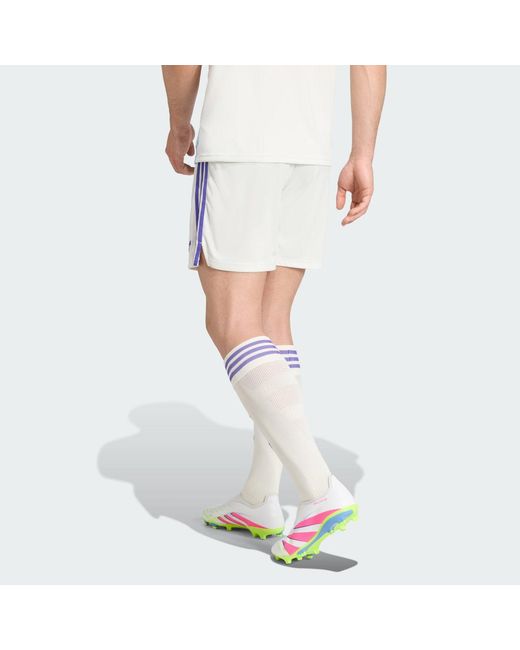 Adidas White Aston Villa Fc 25/26 Third Shorts for men