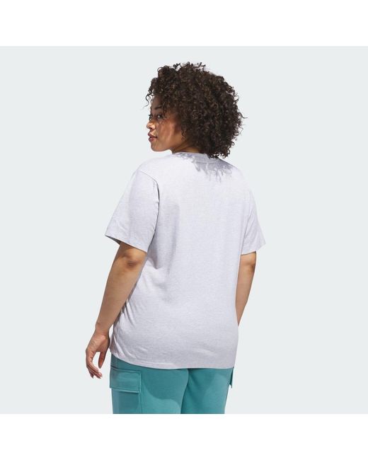 Adidas White Essentials Small Logo Tshirt