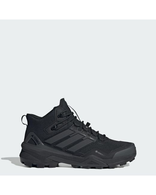 Adidas Black Terrex Skychaser Mid Gore-Tex Hiking Shoes for men