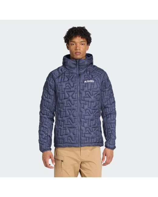 Giacca Terrex Xperior Primaloft Loose Fill Insulated Hooded di Adidas in Blue da Uomo
