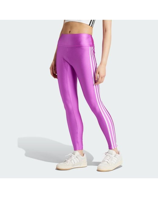Adidas Originals Pink 3-Stripes Leggings