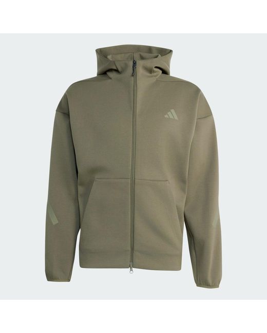 Adidas Green Z.N.E. Full Zip Track Top for men