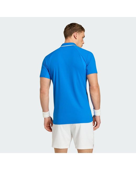 Adidas Blue Tennis Tennis Climacool Freelift Polo Shirt Pro Ke6689 for men