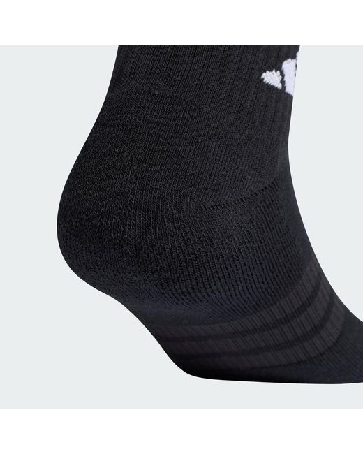Adidas Black Cushioned Essentials Ankle Socks 6 Pair Pack