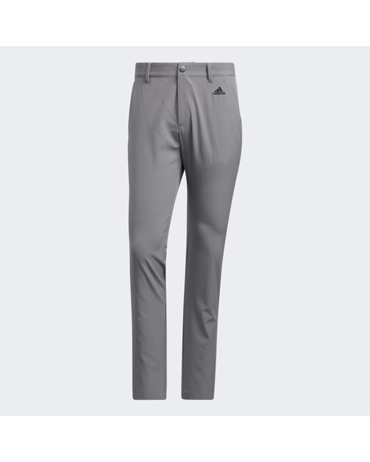 Adidas Gray Recycled Content Tapered Golf Tracksuit Bottoms for men