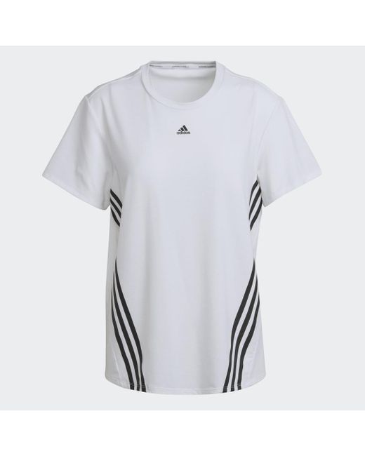 T-Shirt Trainicons 3-Stripes di Adidas in White