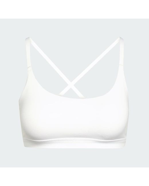 Adidas Gray All Me Light Support Bra