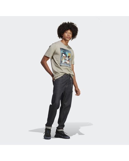 Adidas Gray Graphics Off The Grid T-Shirt for men