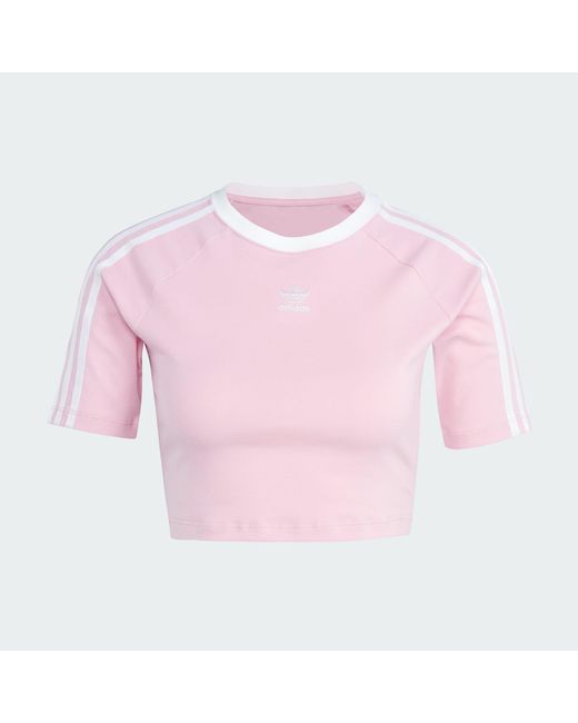adidas 3-stripes Baby T-shirt in Red | Lyst UK