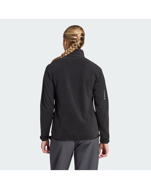 Adidas Black Terrex Multi Essentials Full Zip Fleece Jacket