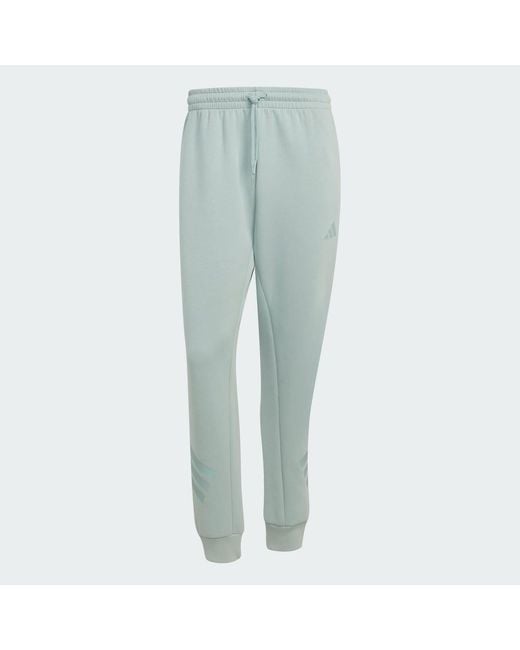Adidas Gray Future Icons 3-Stripes Tracksuit Bottoms for men