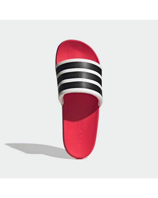 Adidas Red Adilette Comfort 2.0 Slides