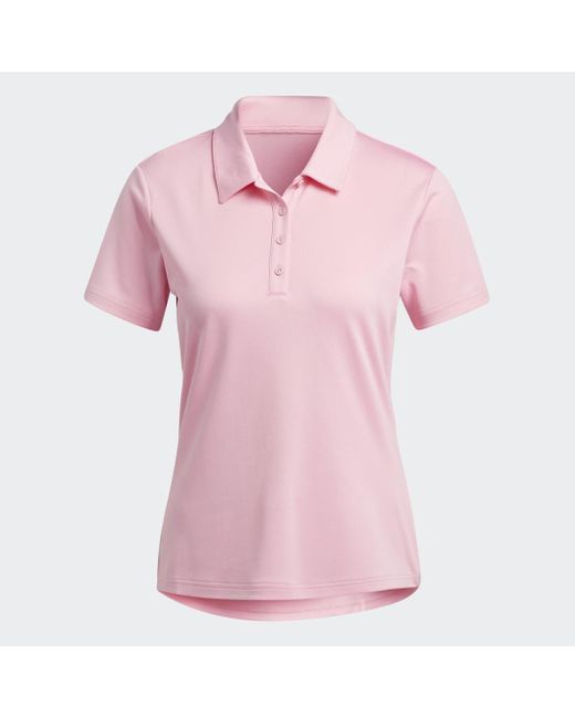 Adidas Pink Performance Primegreen Golf Polo Shirt