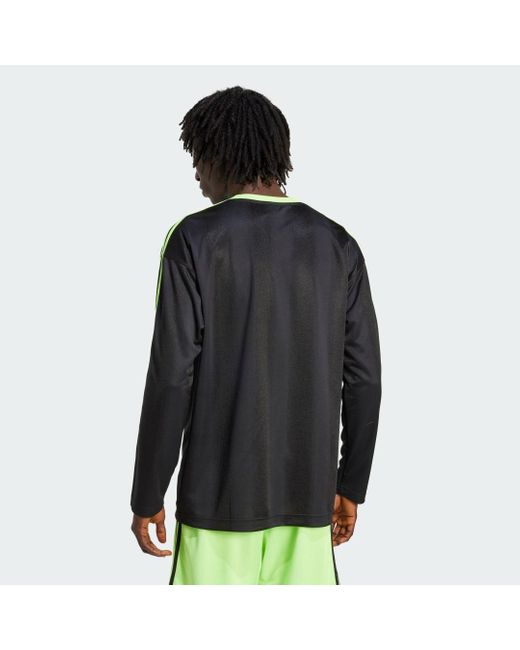 Adidas Black Adicolor Jacquard Long-Sleeve Jersey for men