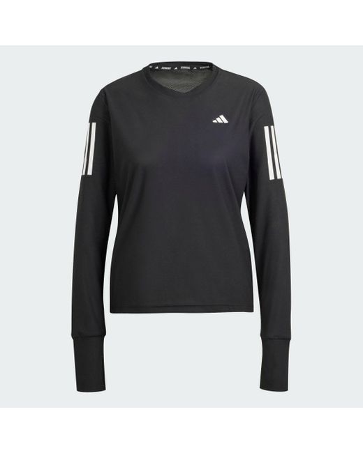 Adidas Black Own The Run Long-sleeve Top