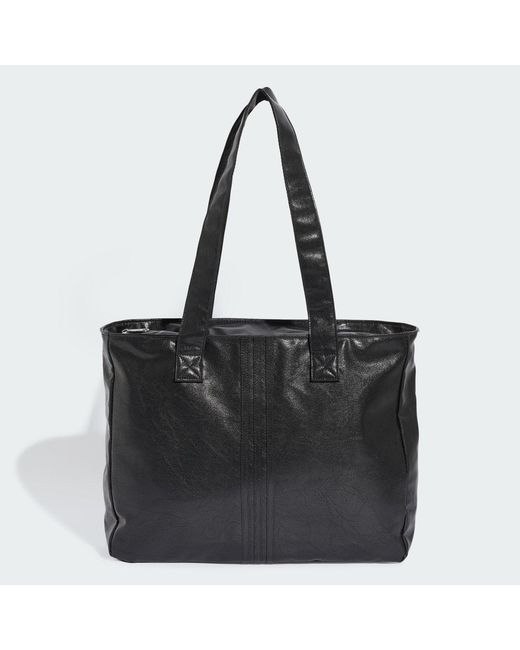Adidas Black Shopper Metallic Pu Bag