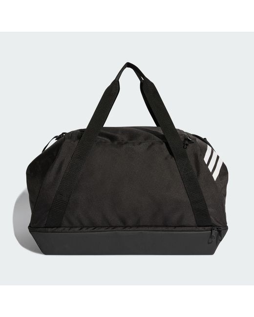 Adidas Black Tiro Duffle Bag Medium With Bottom Compartment