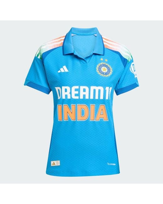 Adidas Blue India Cricket One Day International Jersey