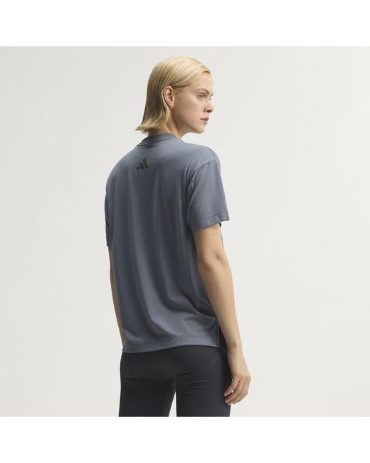Adidas Blue Adi365 Aspyre Running Graphic T-Shirt