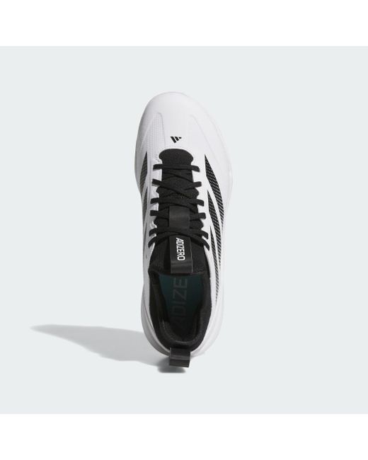 Adidas White Adizero Impact 2.0 Cleats for men