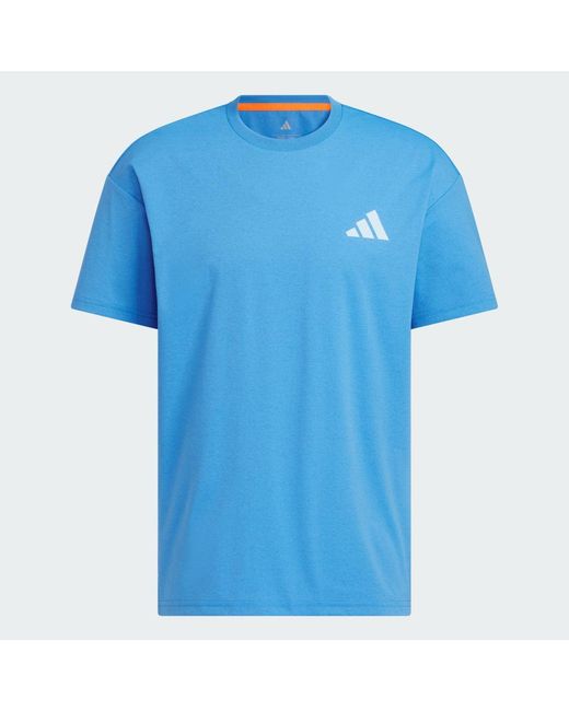 Adidas Blue Xploric Climacool Graphic T-Shirt for men