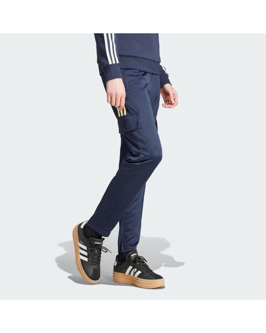 Adidas Blue Tiro Cargo Tracksuit Bottoms