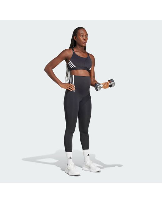 Adidas Black Powerimpact Luxe Medium-Support Maternity Bra