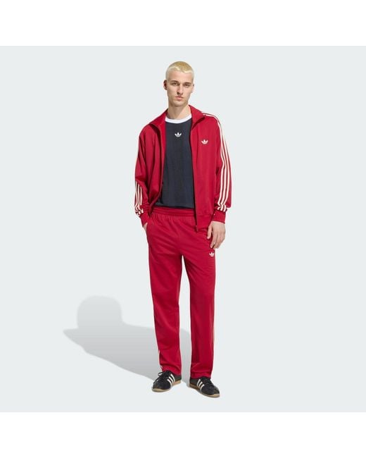 Adidas Red Firebird Track Tracksuit Bottoms for men
