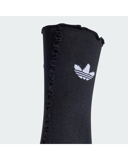 Adidas Black Ruffle Socks 2 Pairs