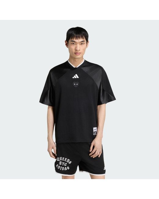 Adidas Black Marvel Spider- Mesh Jersey for men