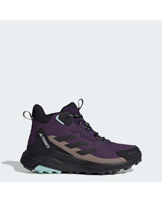 Adidas Blue Terrex Anylander Mid Rain. Rdy Hiking Shoes