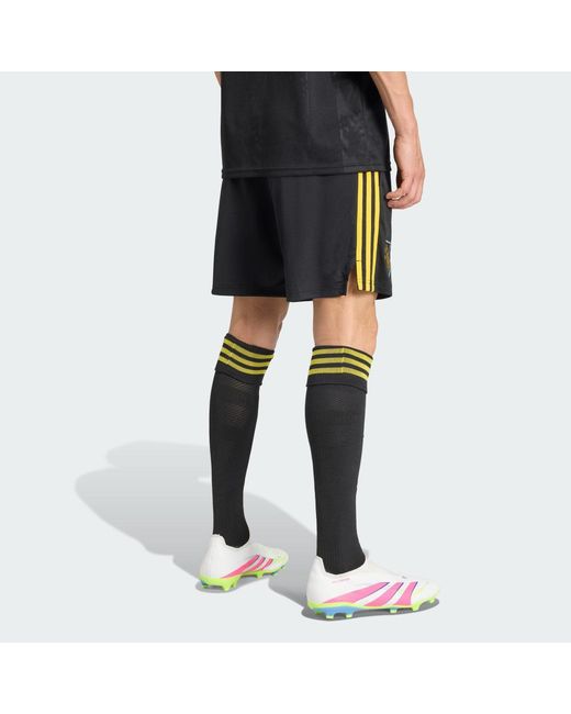 Adidas Black Manchester United 25/26 Home Shorts for men