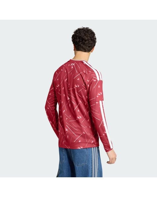Adidas Red Liverpool Fc 26/27 Home Jersey Long Sleeve for men