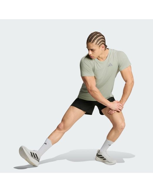 Adidas Green Adi365Breeze Running T-Shirt for men