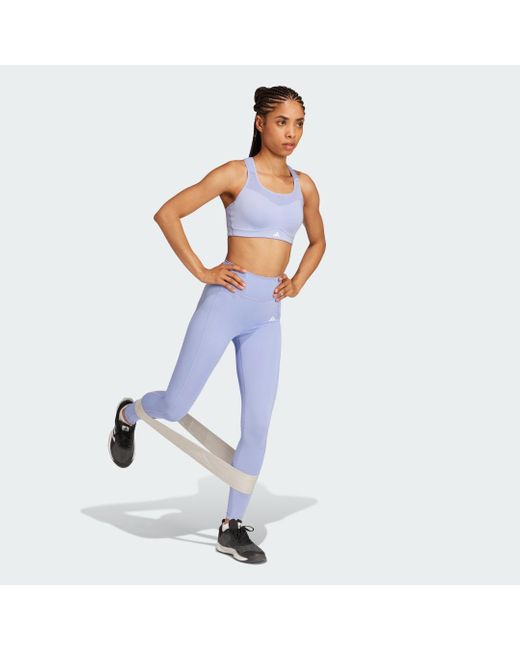 Adidas Blue Tlrd Impact Training High-Support Bra