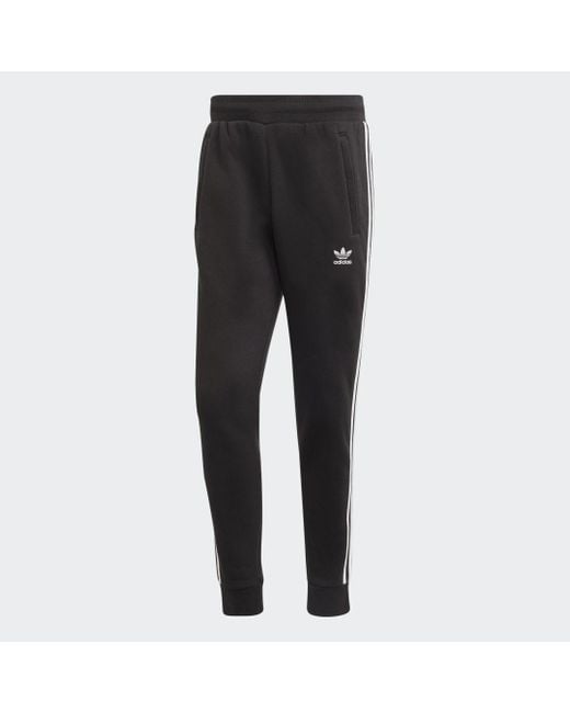 Adidas Black Adicolor Classics 3-Stripes Joggers for men