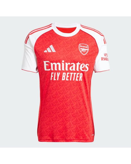 Adidas Red Arsenal 25/26 Home Jersey for men