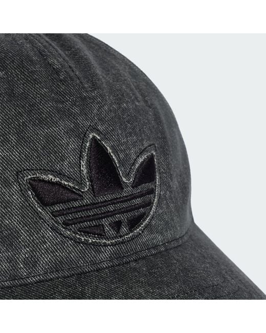 Adidas Black Washed Denim Cap