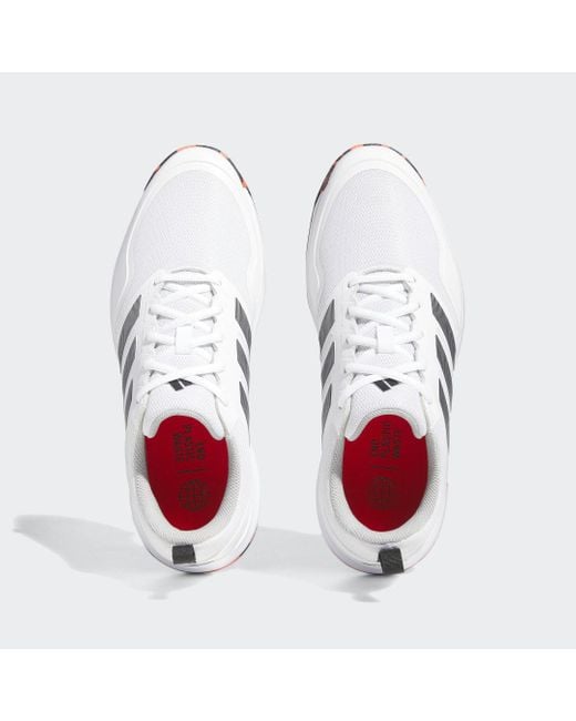Adidas White Tech Response Sl 3.0 Wide Golf Shoes for men