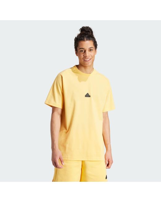 Adidas Z.N.E. T-Shirt in het Yellow voor heren