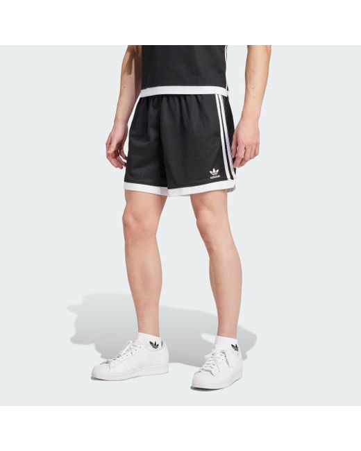 Adidas Originals Blue Mock Eyelet Shorts for men