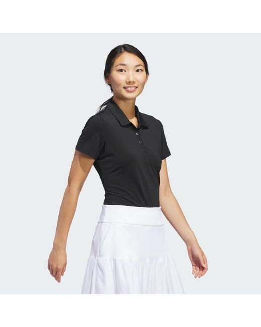 Adidas Black Ultimate365 Solid Short Sleeve Polo Shirt