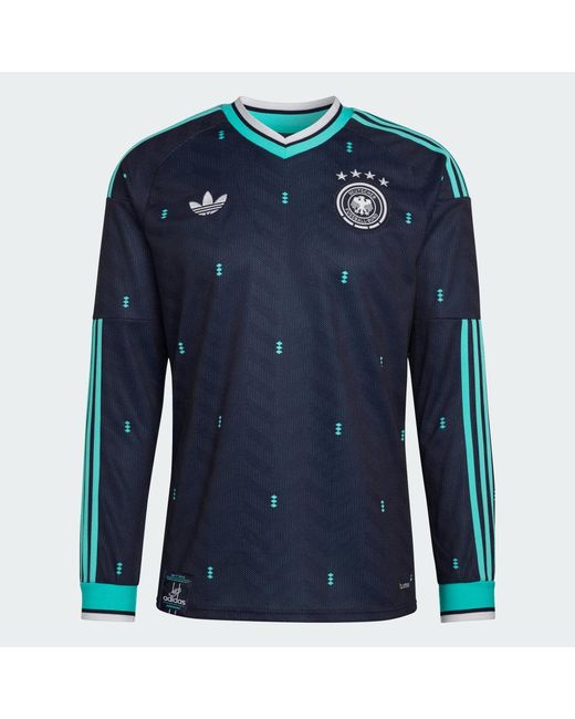 Adidas Blue Germany 26 Away Long Sleeve Jersey for men