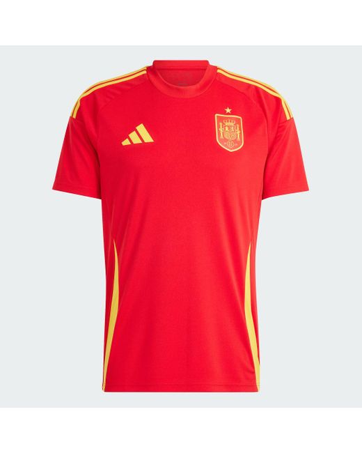 Adidas Red Spain 24 Home Fan Jersey for men