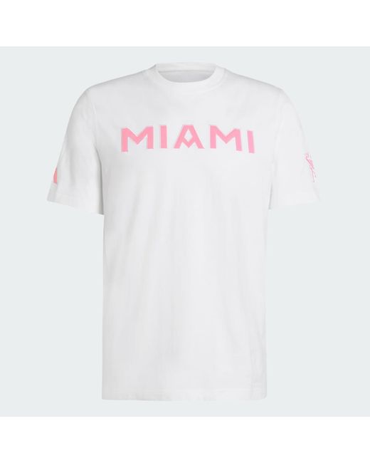 Adidas White Inter Miami Cf T-Jersey for men