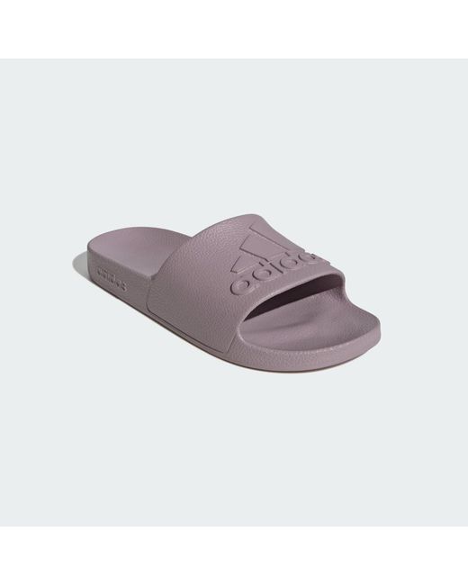 Adidas Purple Adilette Aqua Slides
